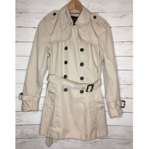 Banana Republic petite double breasted trench coat